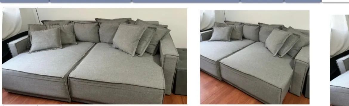 Sofá de Canto Cinza - Conforto e Estilo