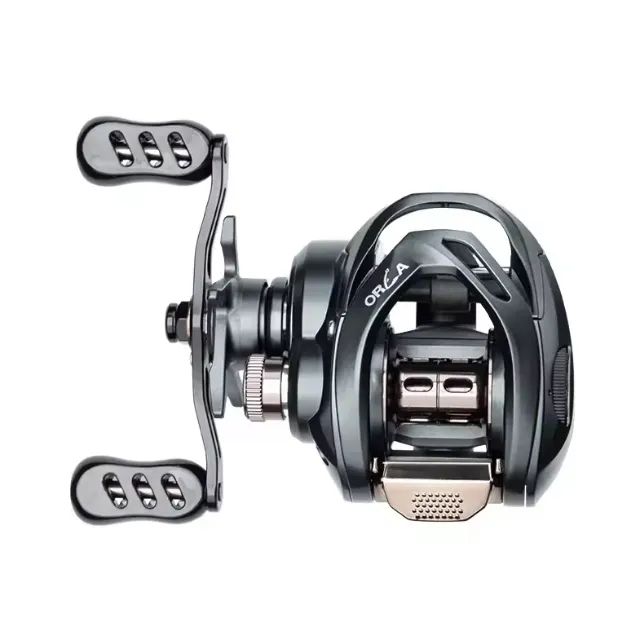 Carretilha (C1) Orca - D1 Fishing Fans Nova -  Manivela esquerda - Foto 3