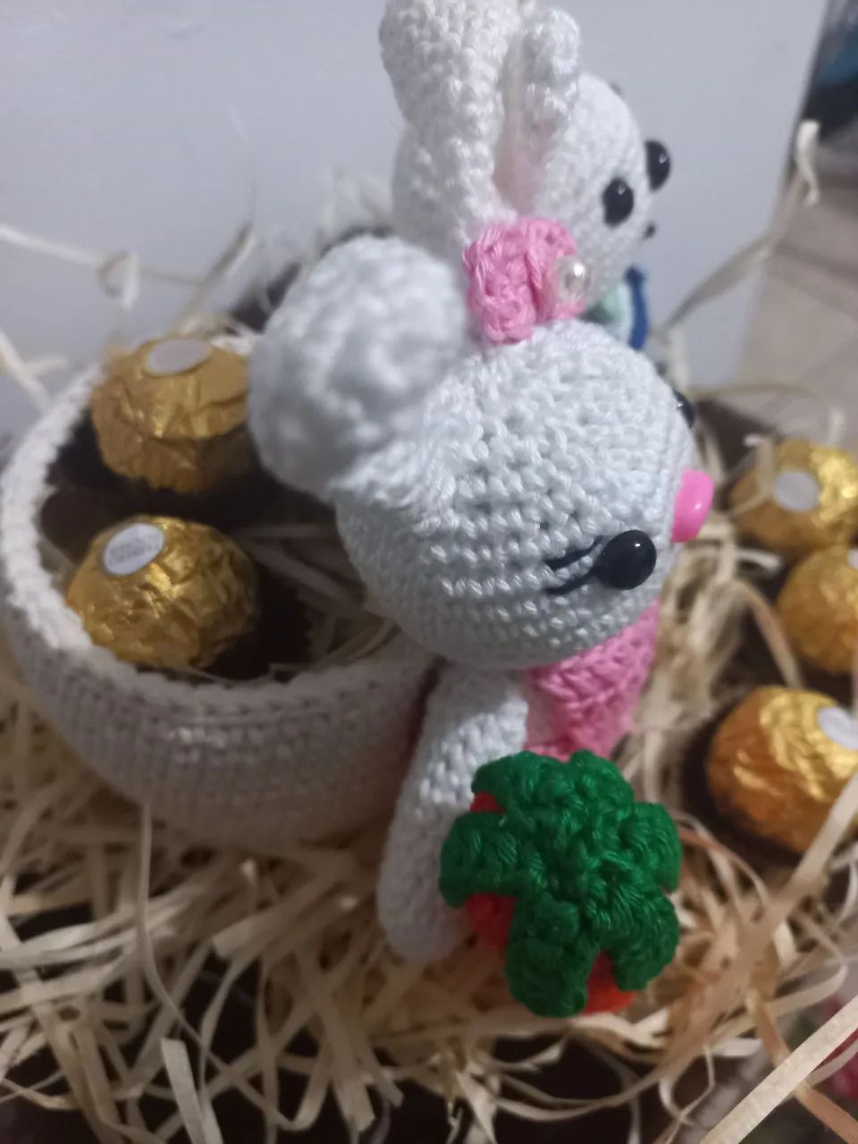 Coelhinha Porta Bombons e Coelhinho  - Foto 2