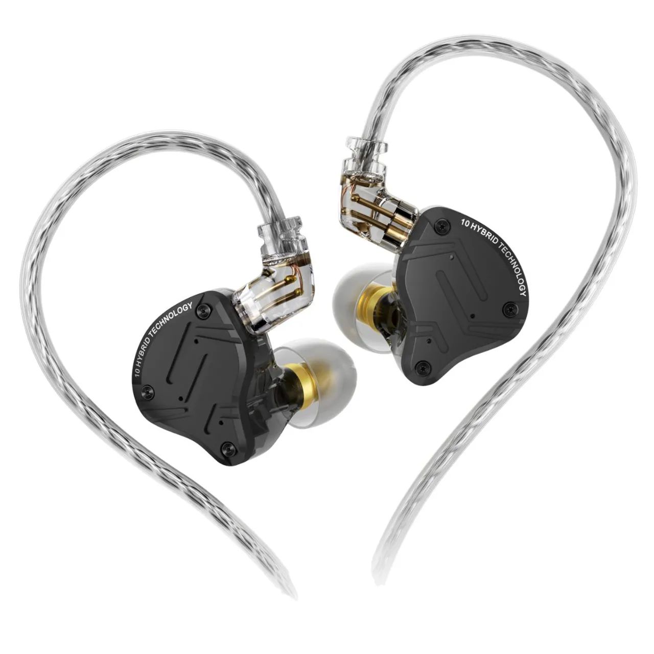 Fone Kz zs 10 pro x In-ear Sem Mic  NOVO com NF-E Retorno de Palco, Som Profissional KZ  