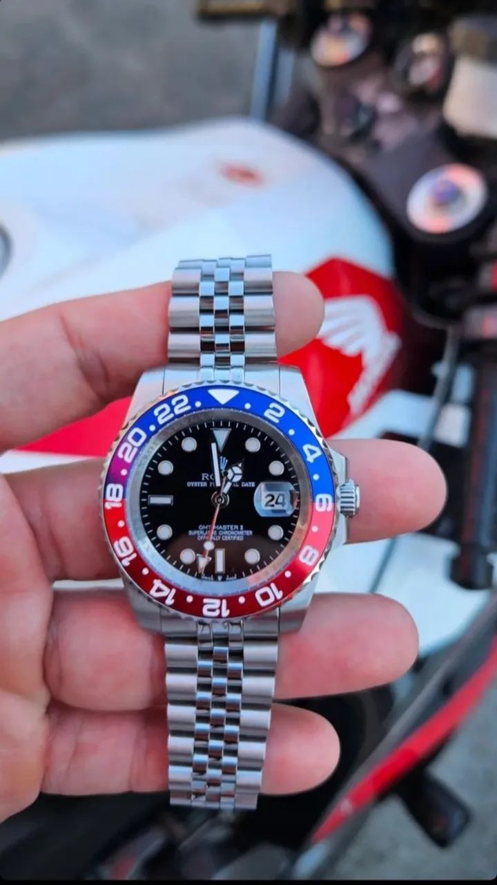 Relógio ROLEX GMT MASTER II PEPSI JUBILEU  AUTOMÁTICO  - Foto 3