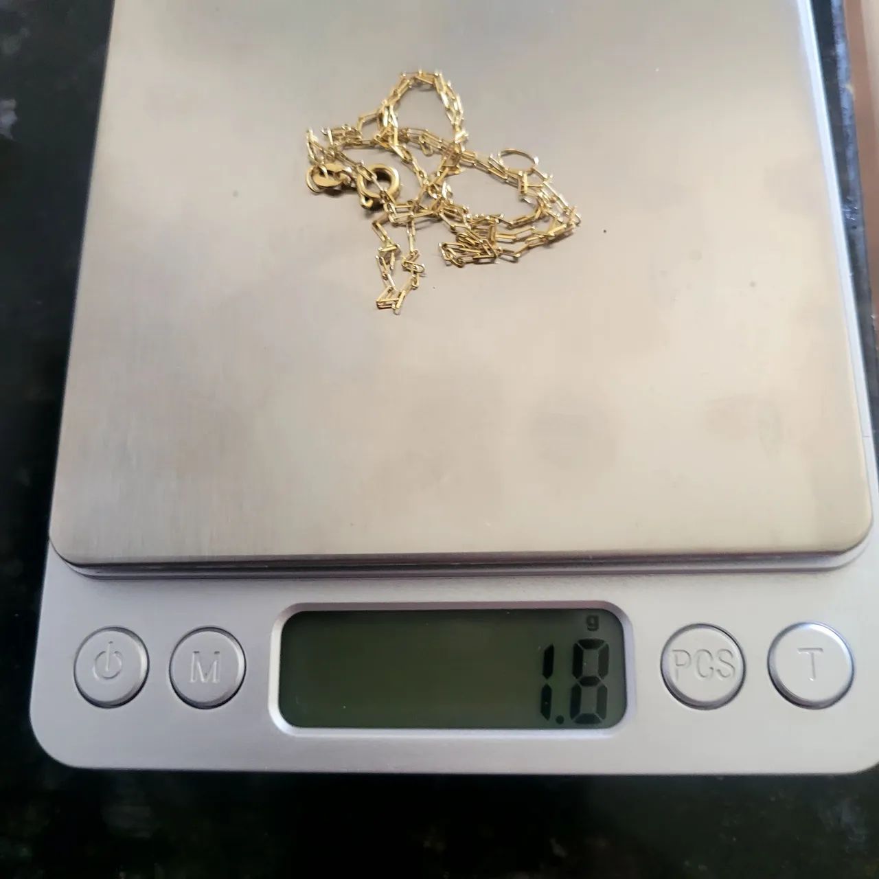 Corrente de ouro 18k 750 com pingente  tamanha 46 - Foto 4