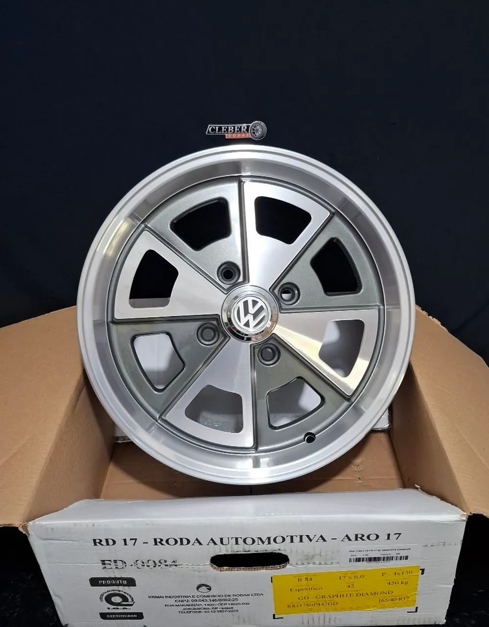 Rodas 17 vw Porsche 914 R84 krmai para Fusca, Brasilia - Peças