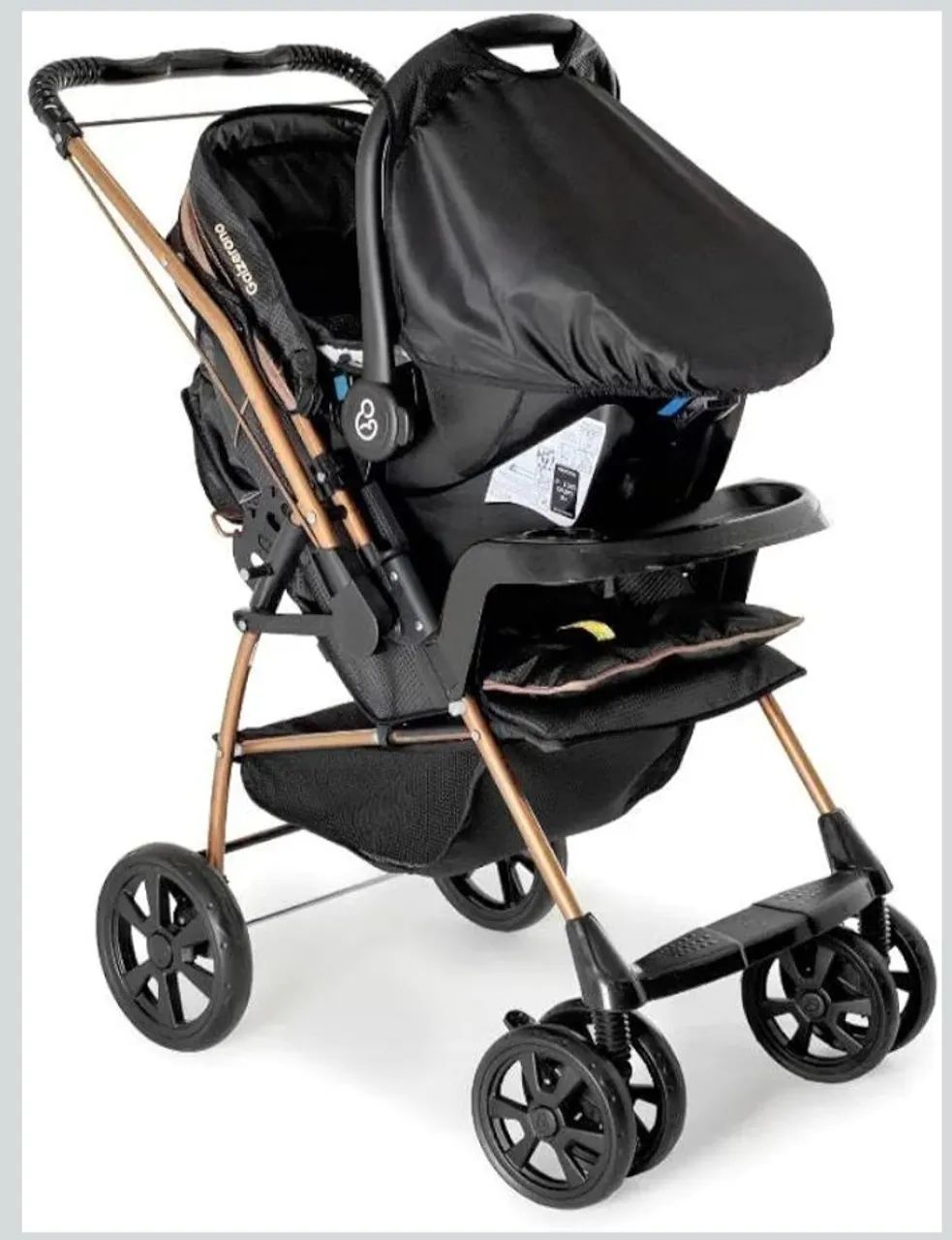 Carrinho + bebê conforto da marca Galzerano super novo