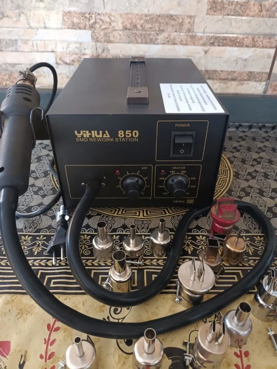 Estação de retrabalho solda SMD Yiahua 850-D + sopradores
