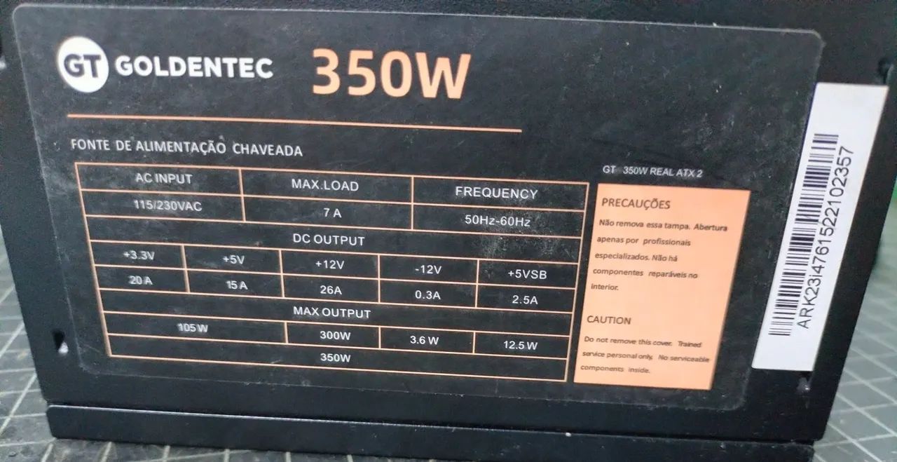 Fonte Goldentec 350W