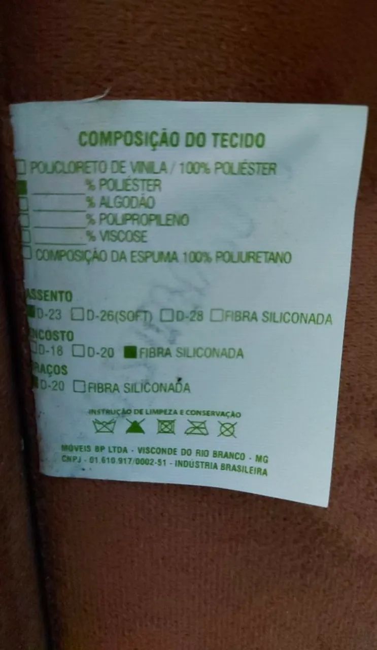 Sofá Bom Pastor Malta Luxo de Canto c/ Divã 6 Lugares + Puff - Marron - USADO.  - Foto 4