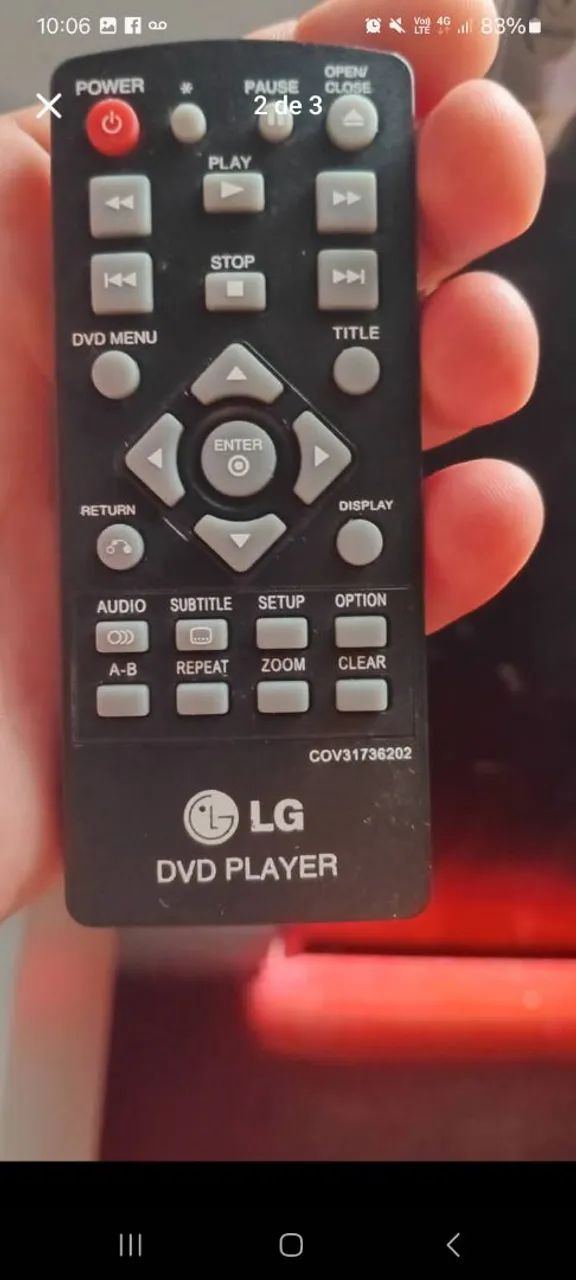 DVD Player LG DP132 não faço envio pra fora de manaus - Foto 2