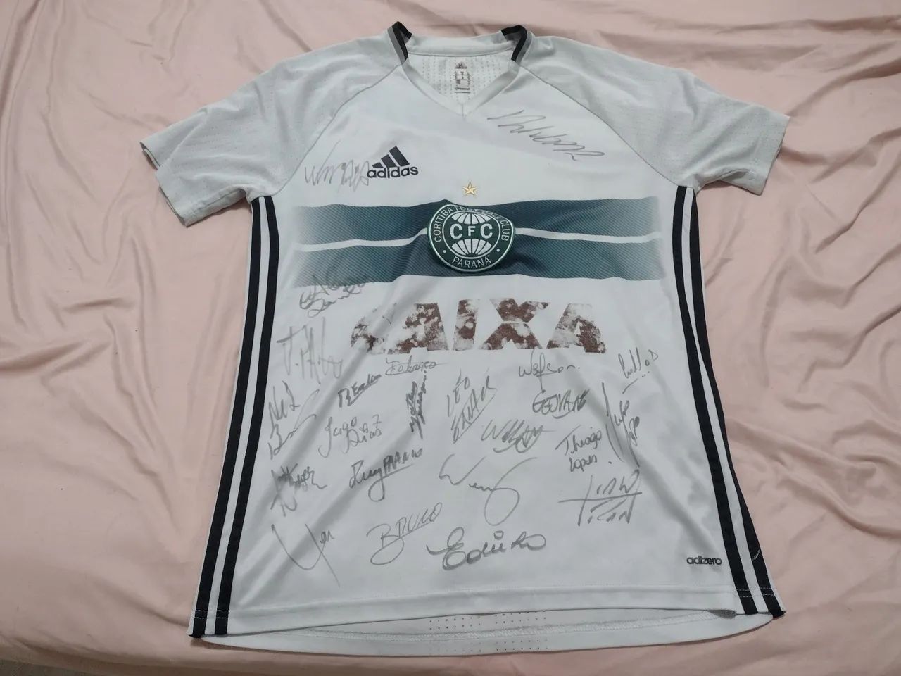 Camisa Coritiba Adidas 2016 - Autografada por Jogadores
