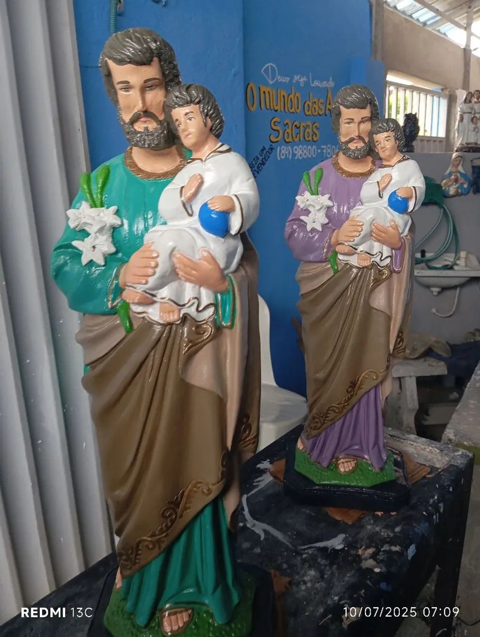 Imagem São José 60 cm em concreto - Foto 2