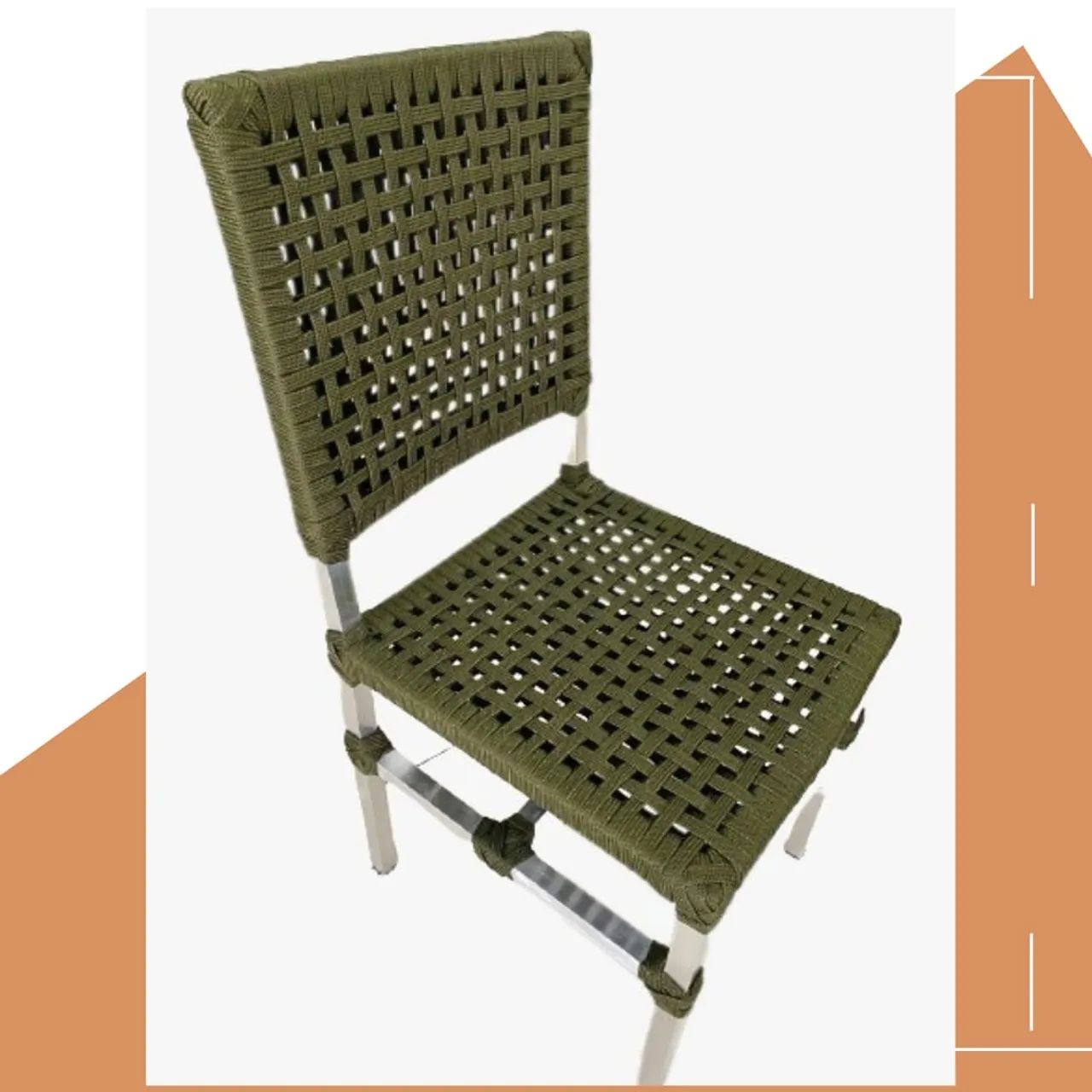 Cadeira de área gourmet com design moderno e confortável
