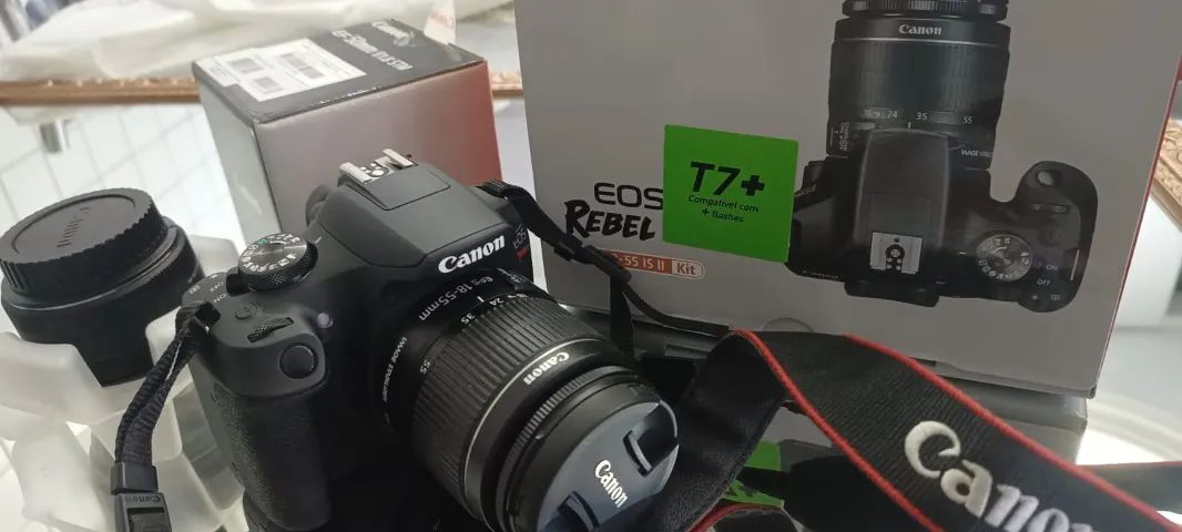 Câmera Canon nova + lentes - Foto 5