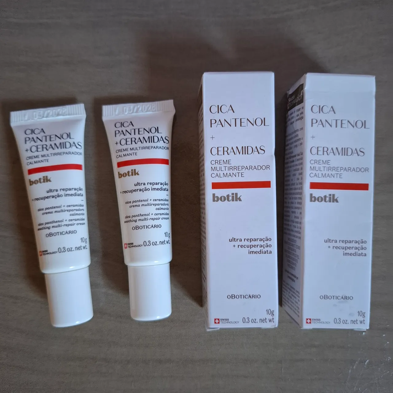 Creme multirreparador calmante o boticário + brindes