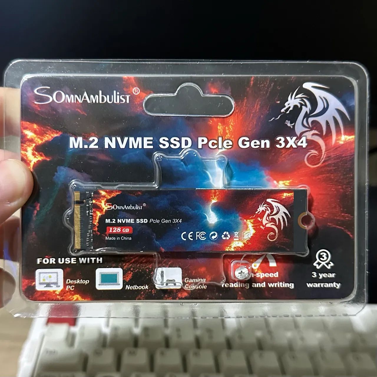 NOVO! SSD NVMe 128GB | PC, Notebook, Videogame