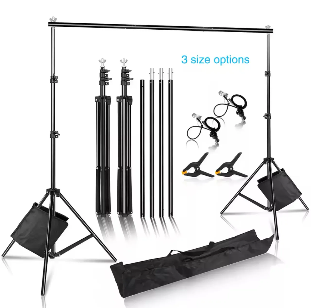 Kit de suporte de fundo fotográfico