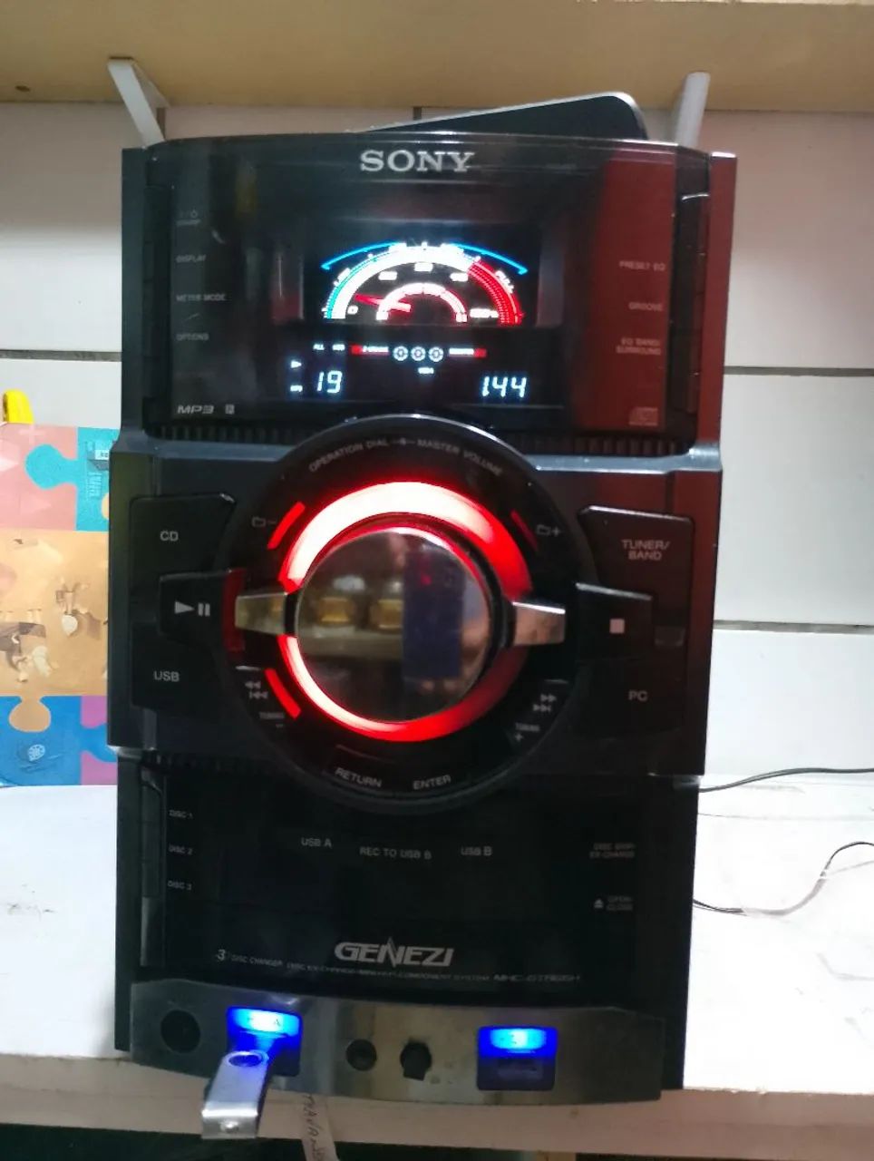 Cabeça de Som Sony Genezi Gtr66 