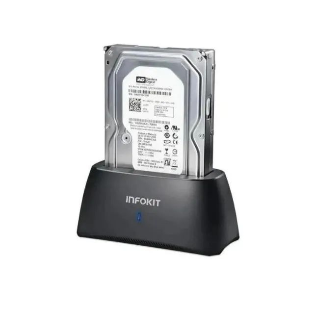 Dock Station Para Hd e Ssd Usb 3.0 Sata 2.5 e 3.5 Infokit - Foto 3