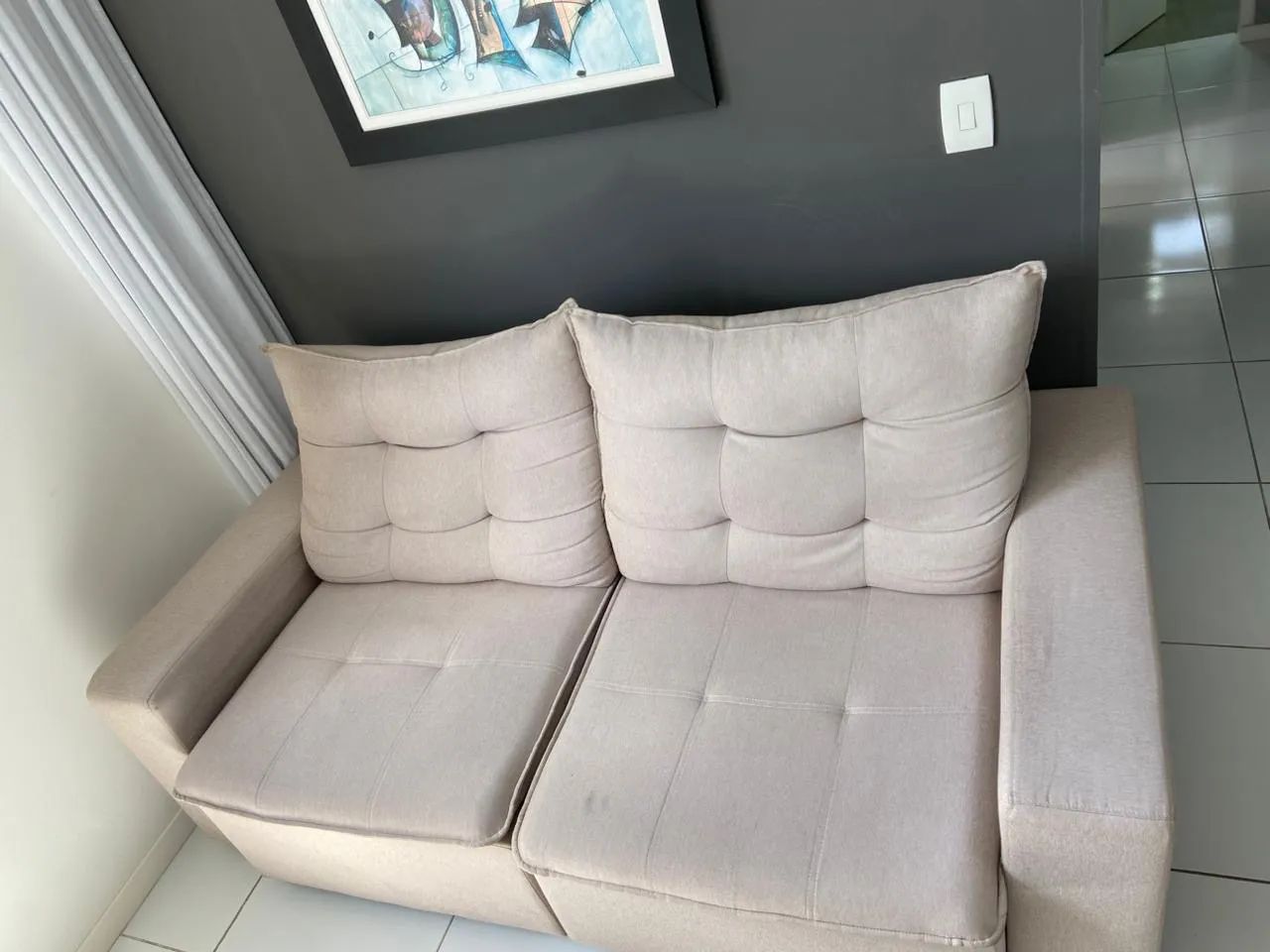 2-Meter Reclining Sofa – Excellent Condition65568165732482120