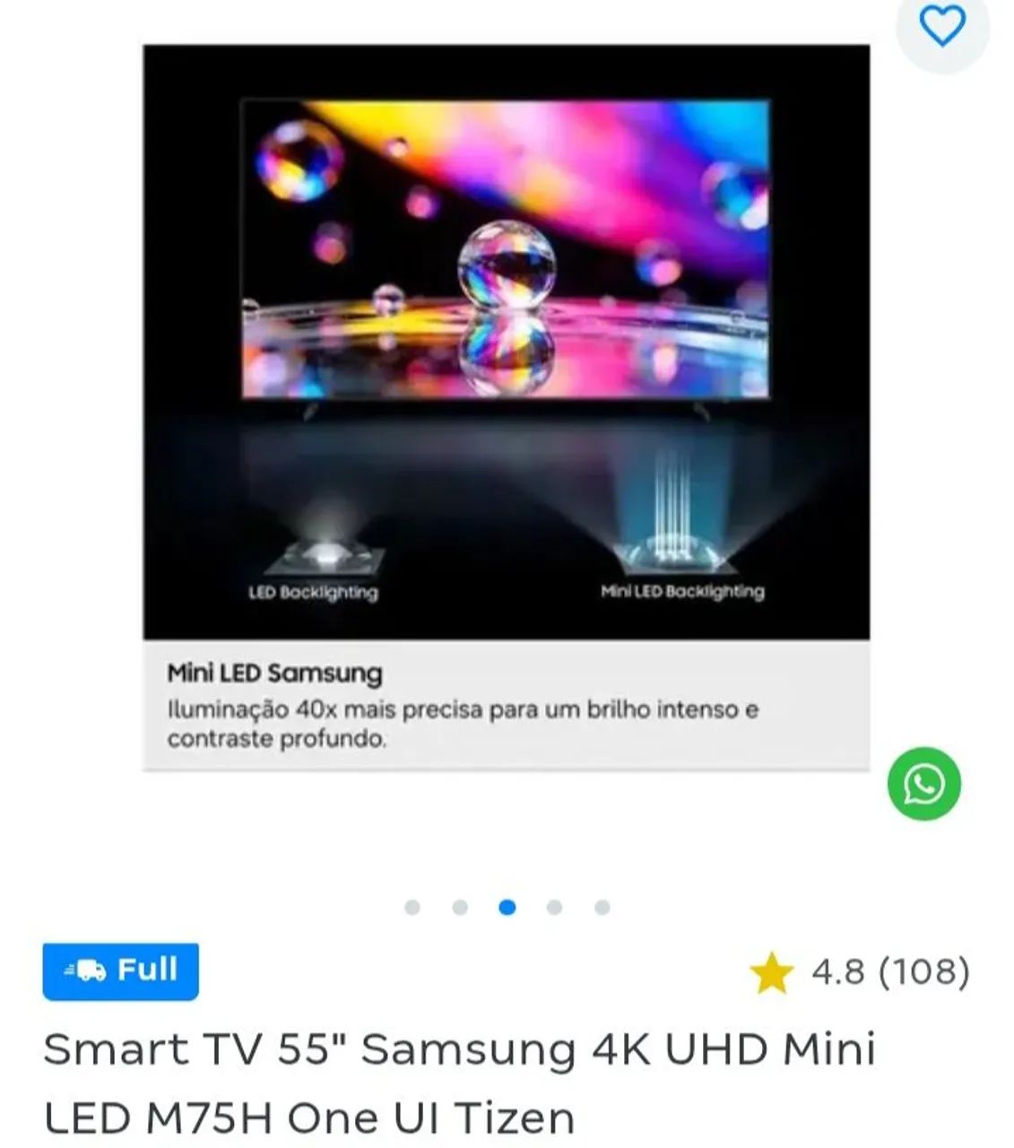 TV Samsung 55 Mini Led 4K - Foto 5