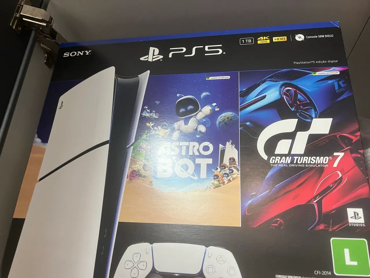 Ps5 + 2 controles + base + nota e garantia de fabrica - Foto 3