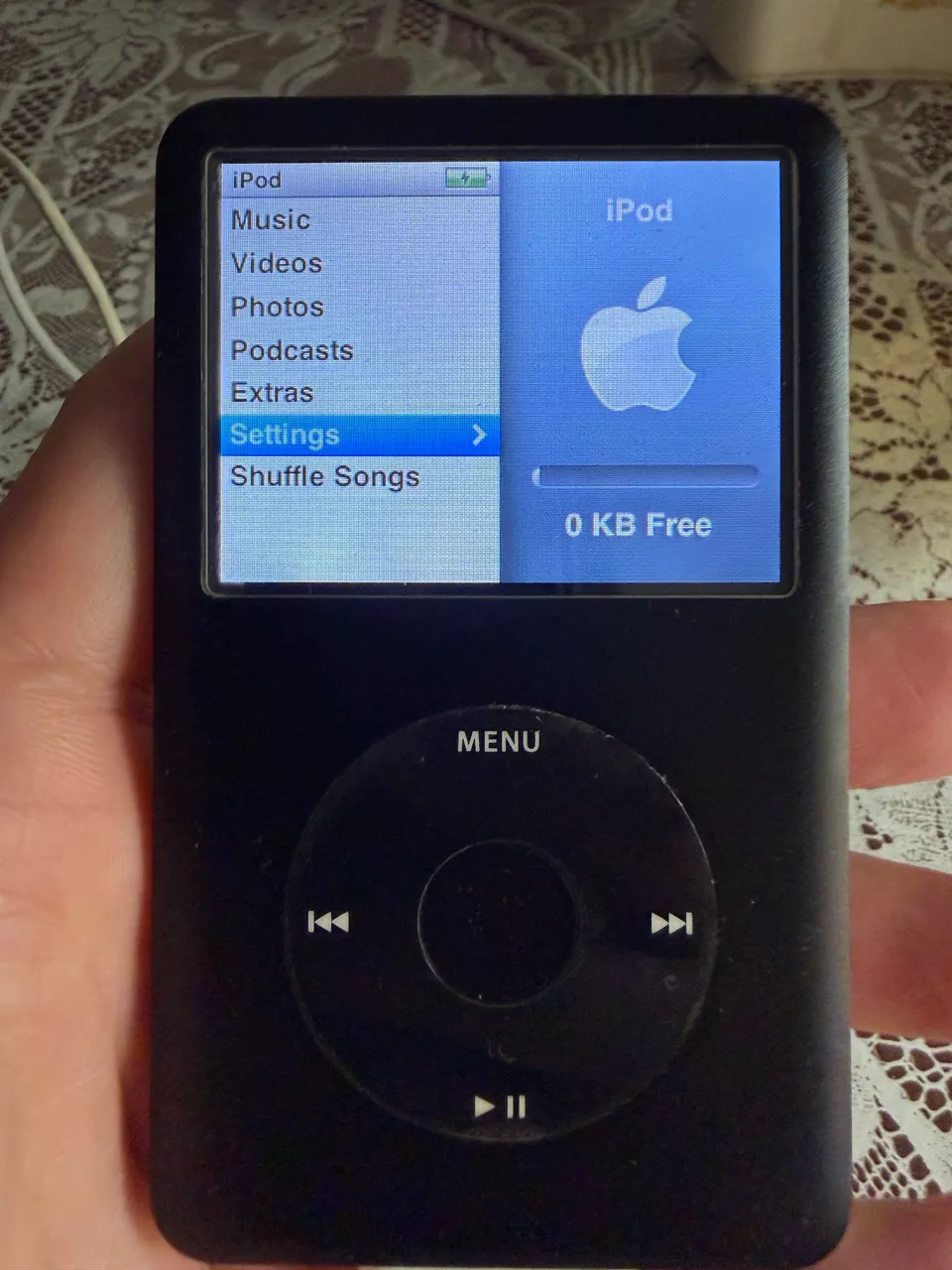 ipod classic preto