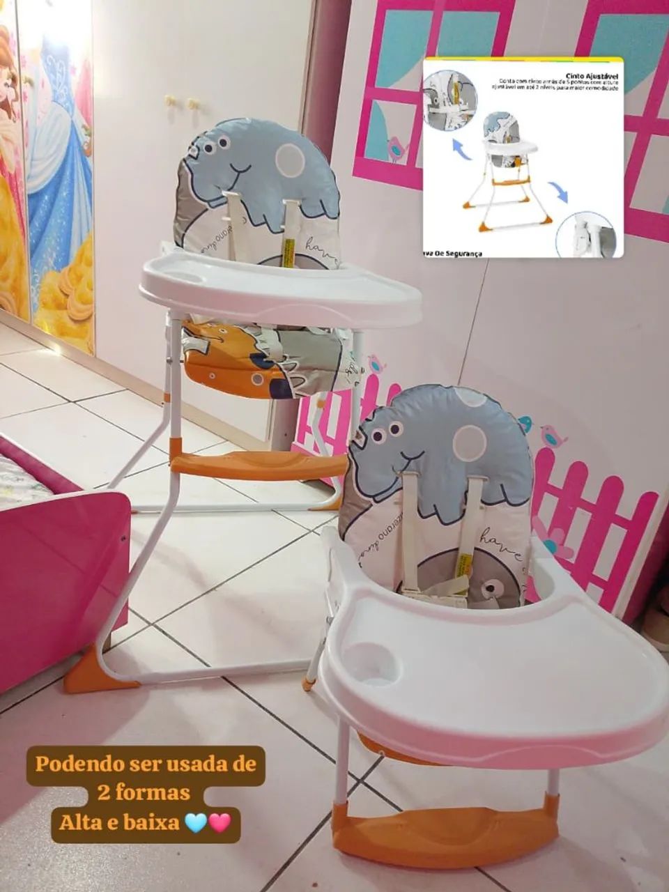 Cadeira de alimentação Nick Dino Para Gêmeos? Galzerano  - Foto 5