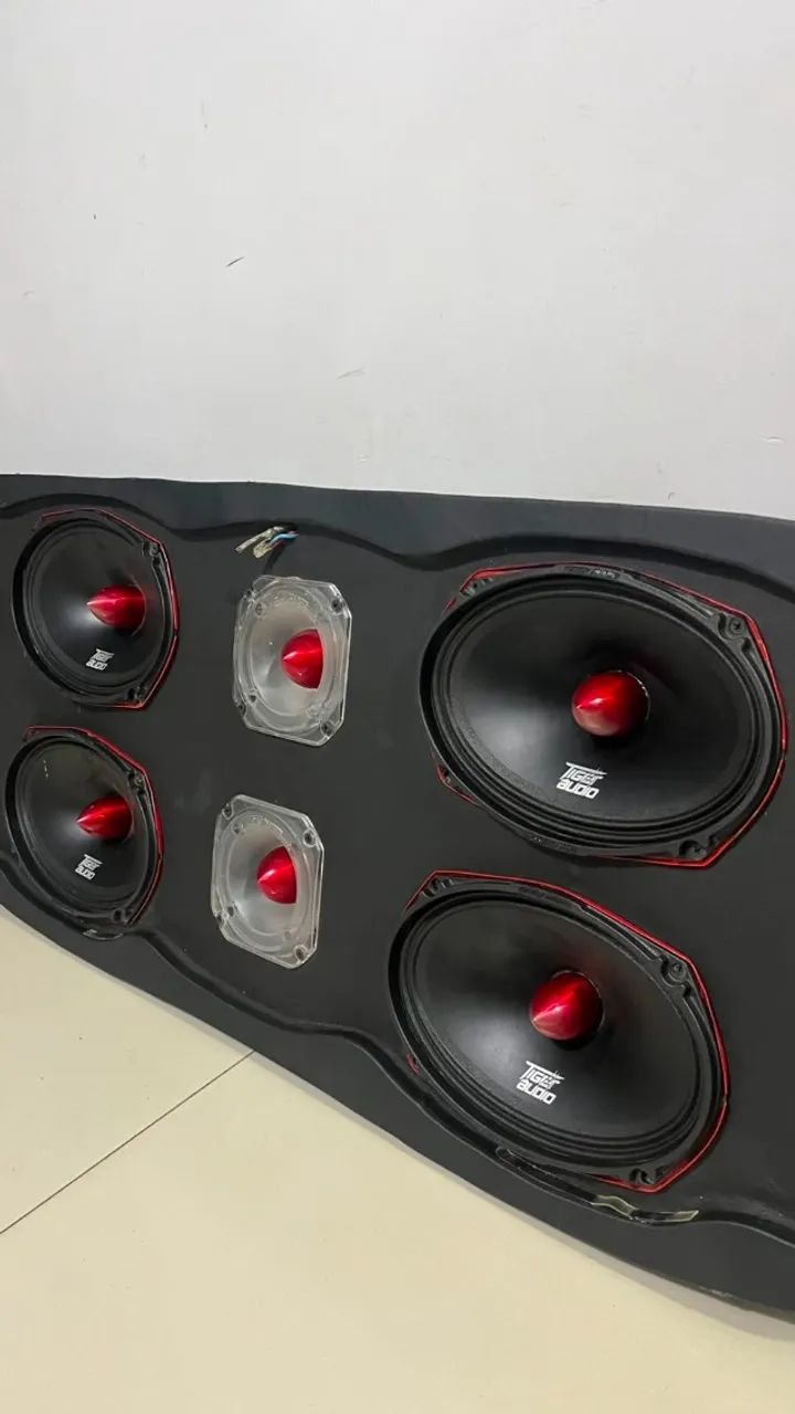 Som Completo 2 graves e Tampão + porta módulo - VENDO SEPARADO TAMBÉM