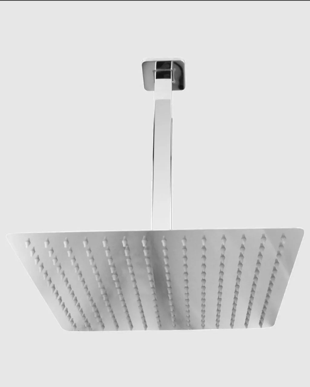 Square Ceiling-Mount Shower Head 20x20, Chrome-Finished
