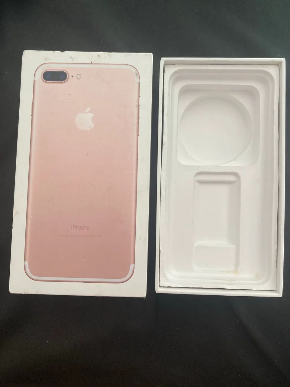 Caixa vazia de iPhone 7 Plus rosa 128gb - Foto 3