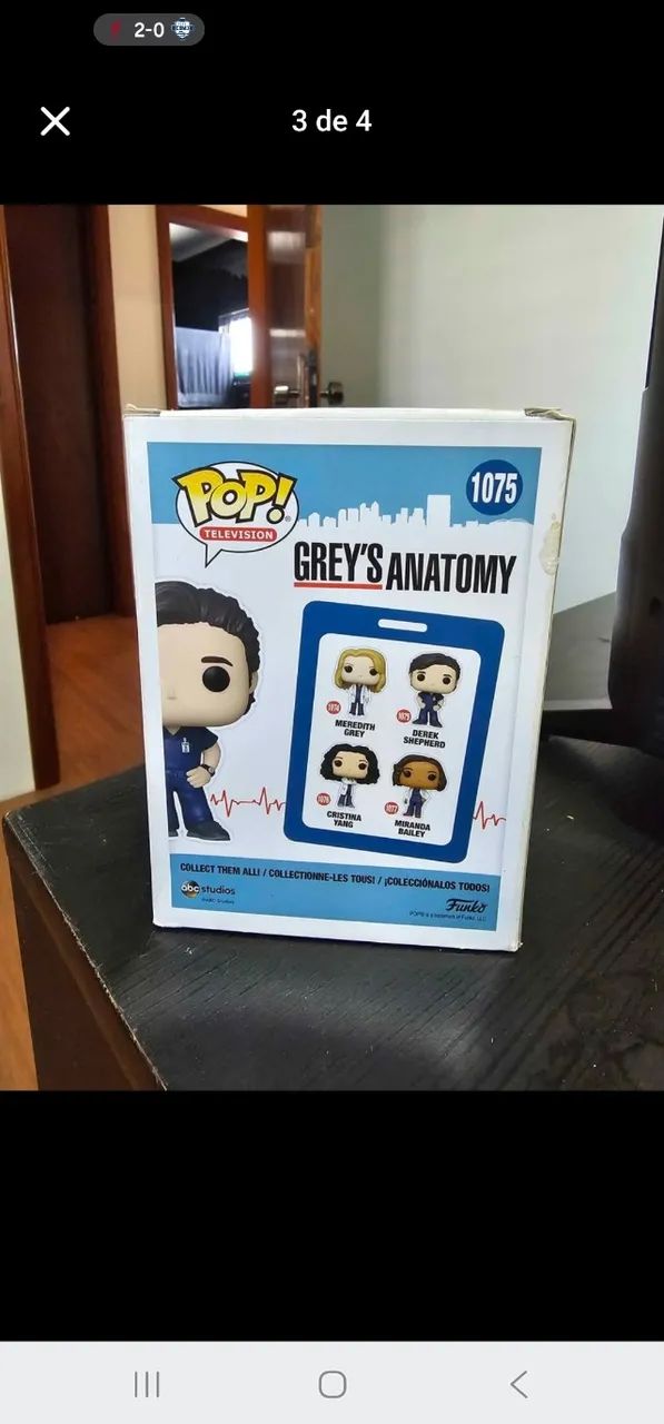 Funko Pop Derek Shepherd #1075 Grey's Anatomy Original | Na Caixa - Foto 4