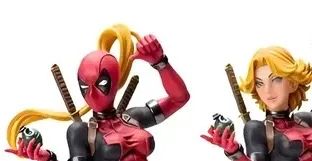 Deadpool + Lady Deadpool Marvel Diamond Select e Kotobukiya 497225216494807043