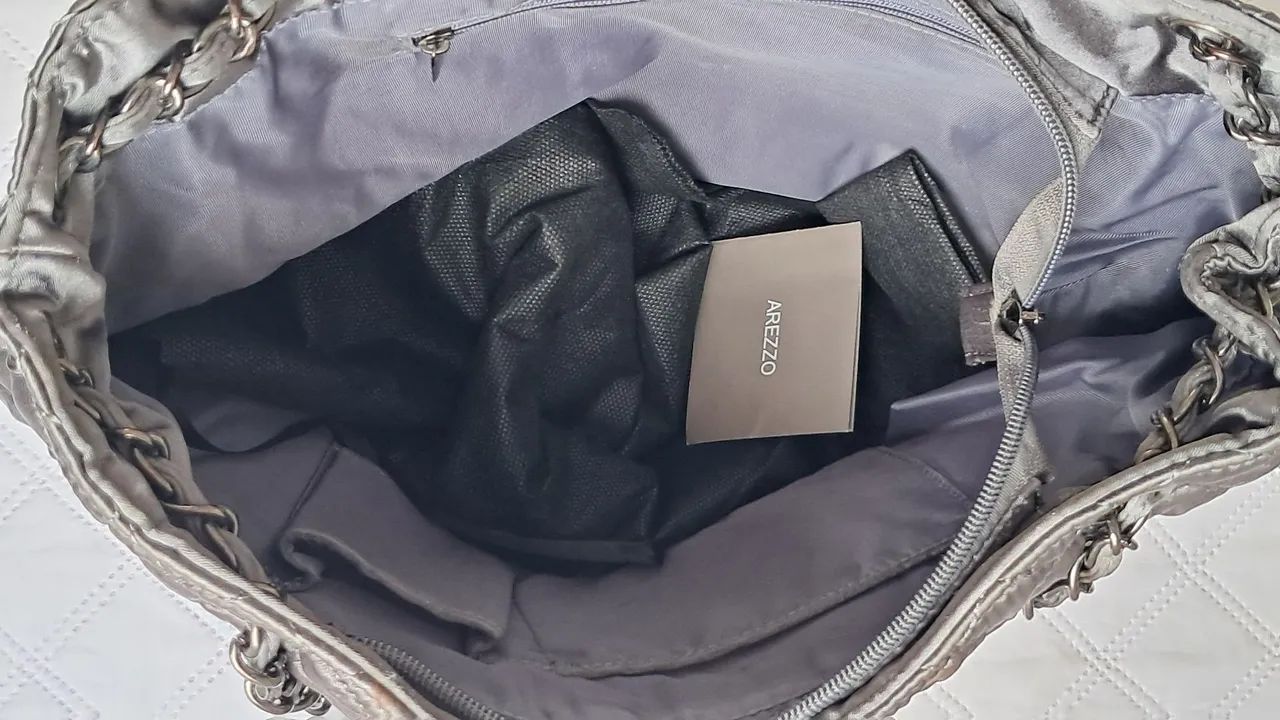Bolsa Cinza Chumbo Arezzo - Foto 3