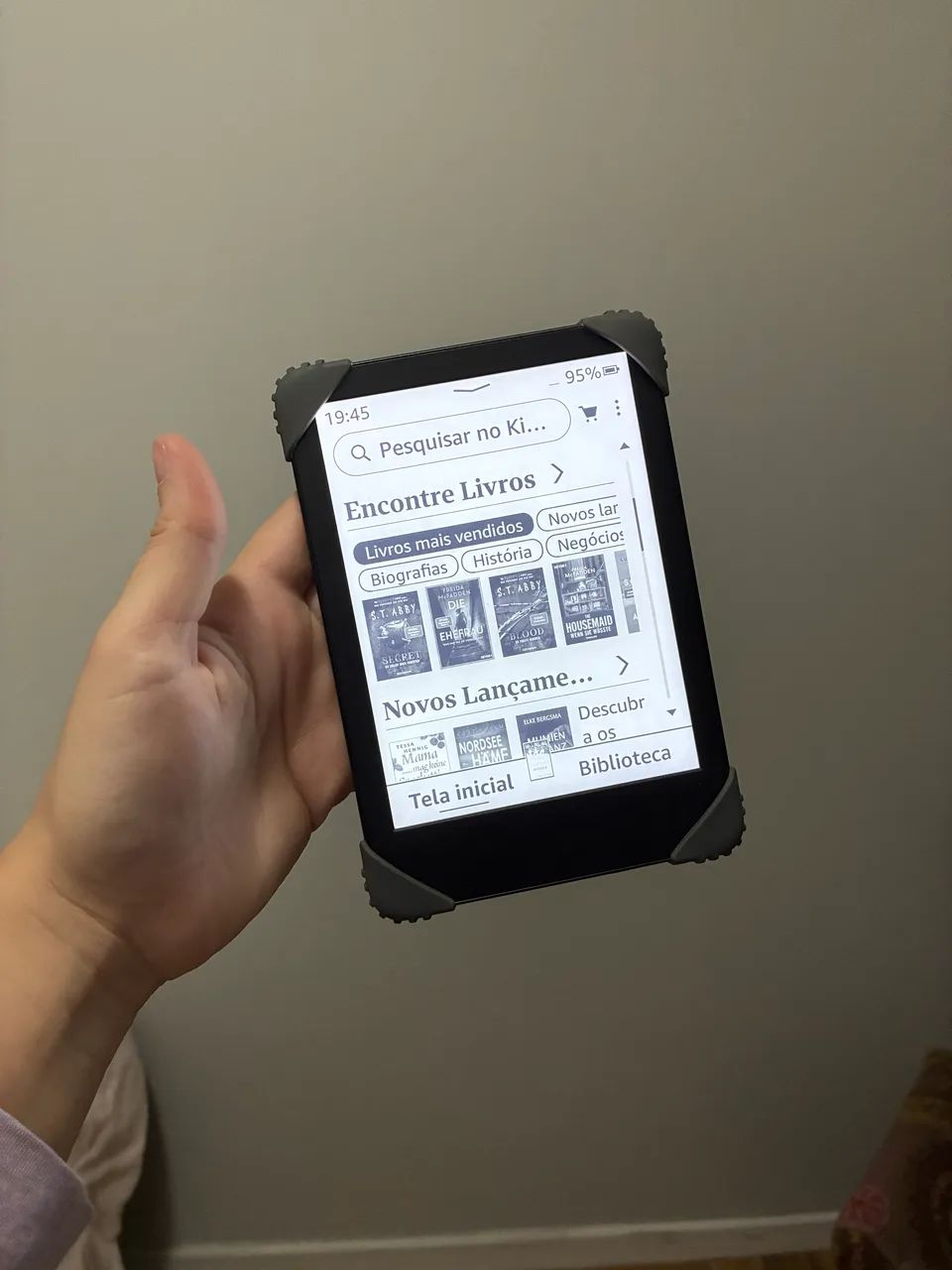 Kindle 16 GB (Geração mais recente) + capinha