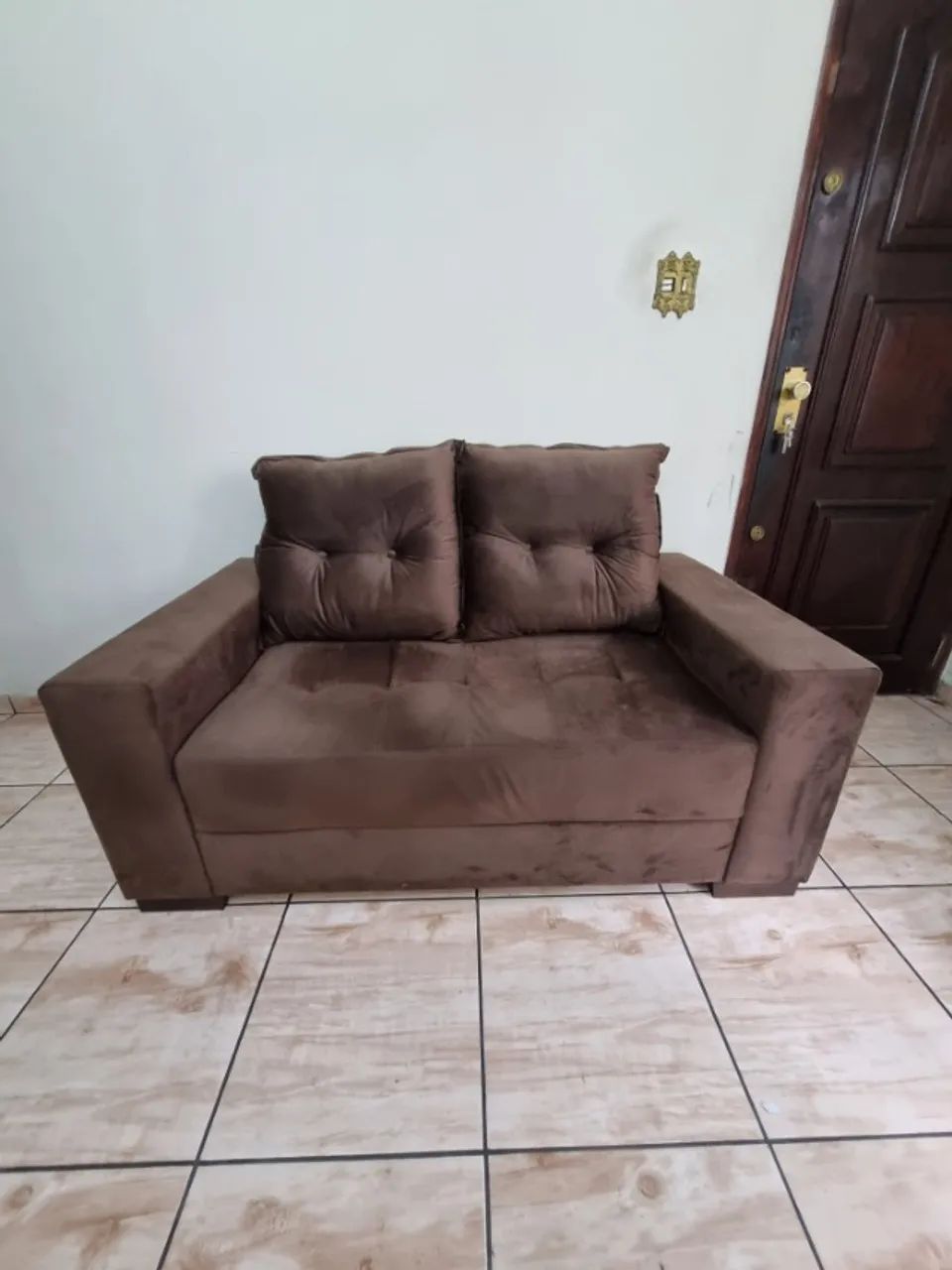 Sofá 2 e 3 Lugares_Marrom - Foto 3