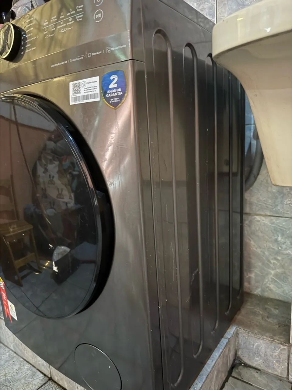 Máquina Midea Lava e Seca 11kg MF200 COM DEFEITO - Foto 4