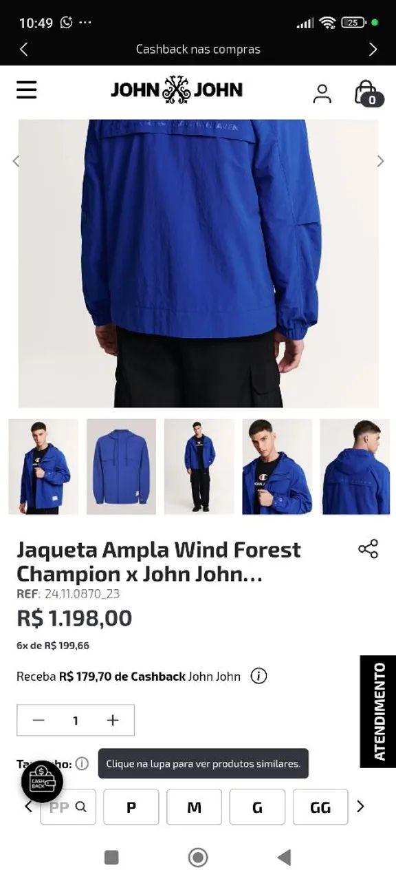 Jaqueta JonJon azul