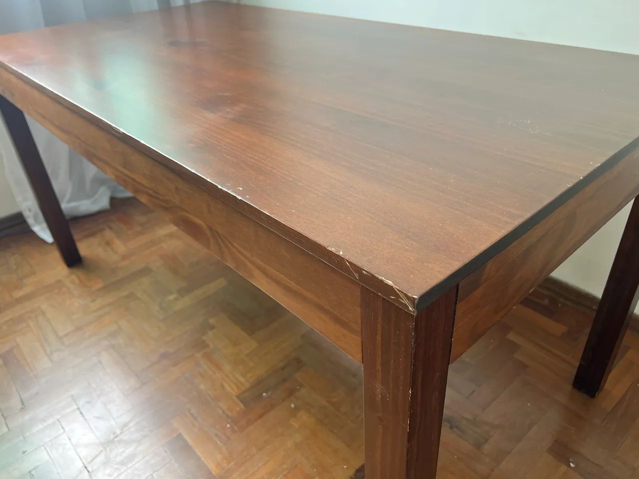 Mesa de Madeira Retangular Grande - Foto 4