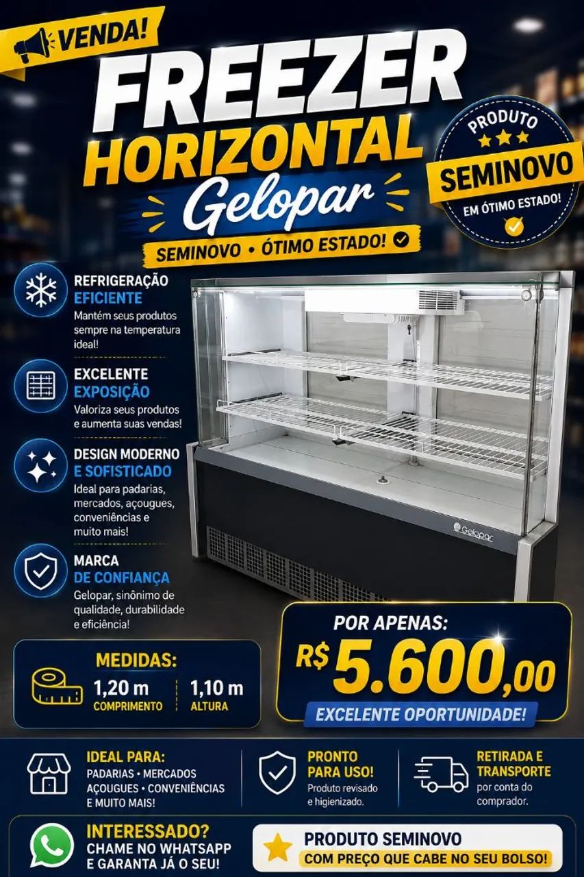 Refrigerador horizontal 