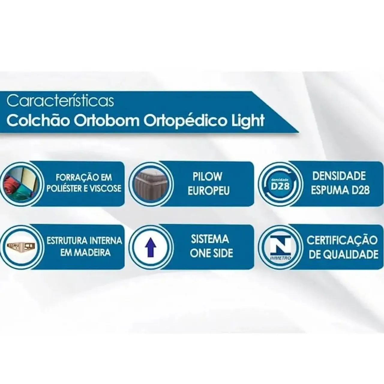 Colchão Light Ortopedico 78×188 Solteiro Ortobom /  pronta entrega  - Foto 4