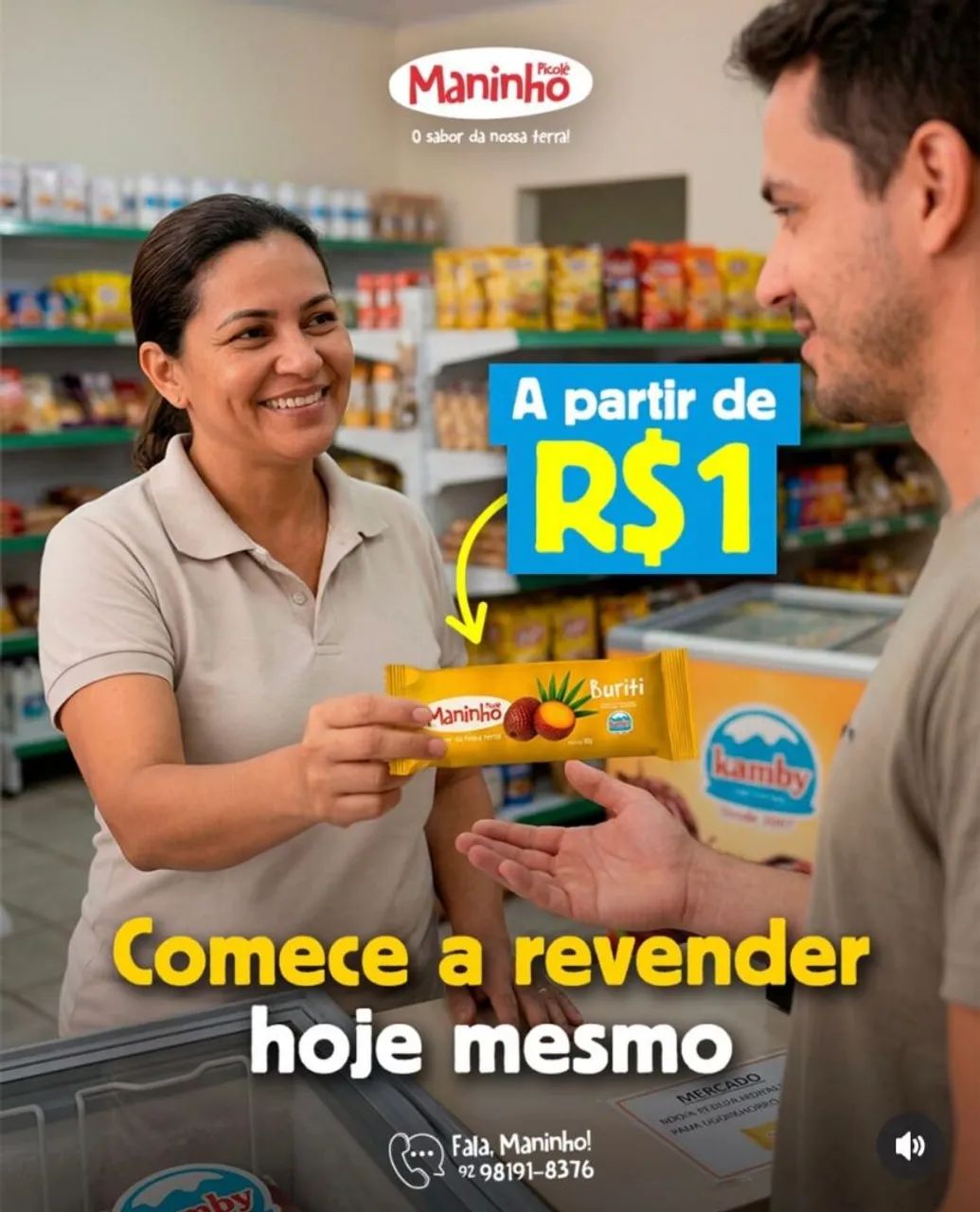 ? PICOLÉ KAMBY A PARTIR DE R$ 1,00! 