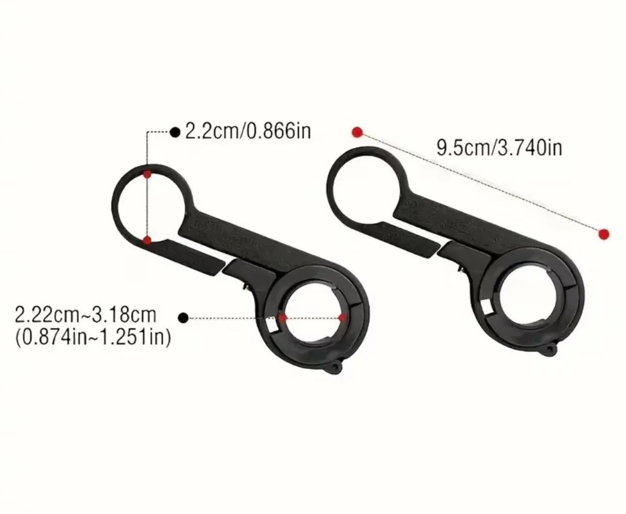 Extensor de guidão para moto e bicicleta  - Foto 5