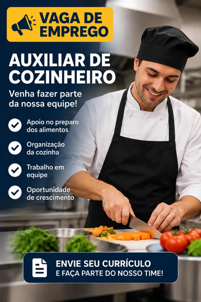 Auxiliar de Cozinheiro