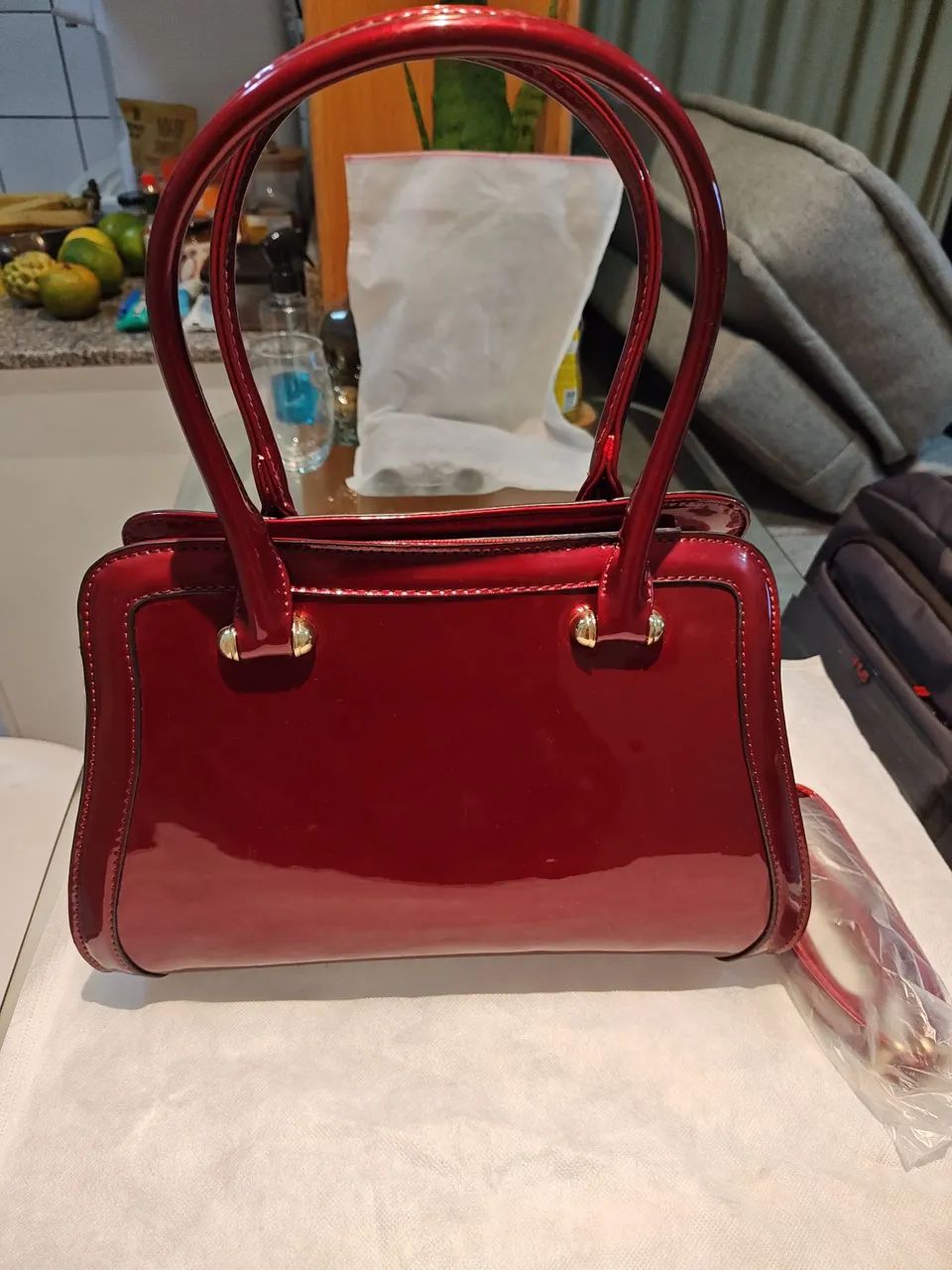 Bolsa feminina com zíper. - Foto 2