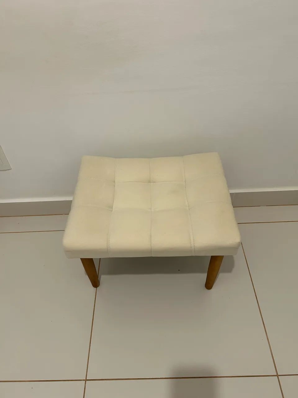 Puff Decorativo Bege - Foto 2