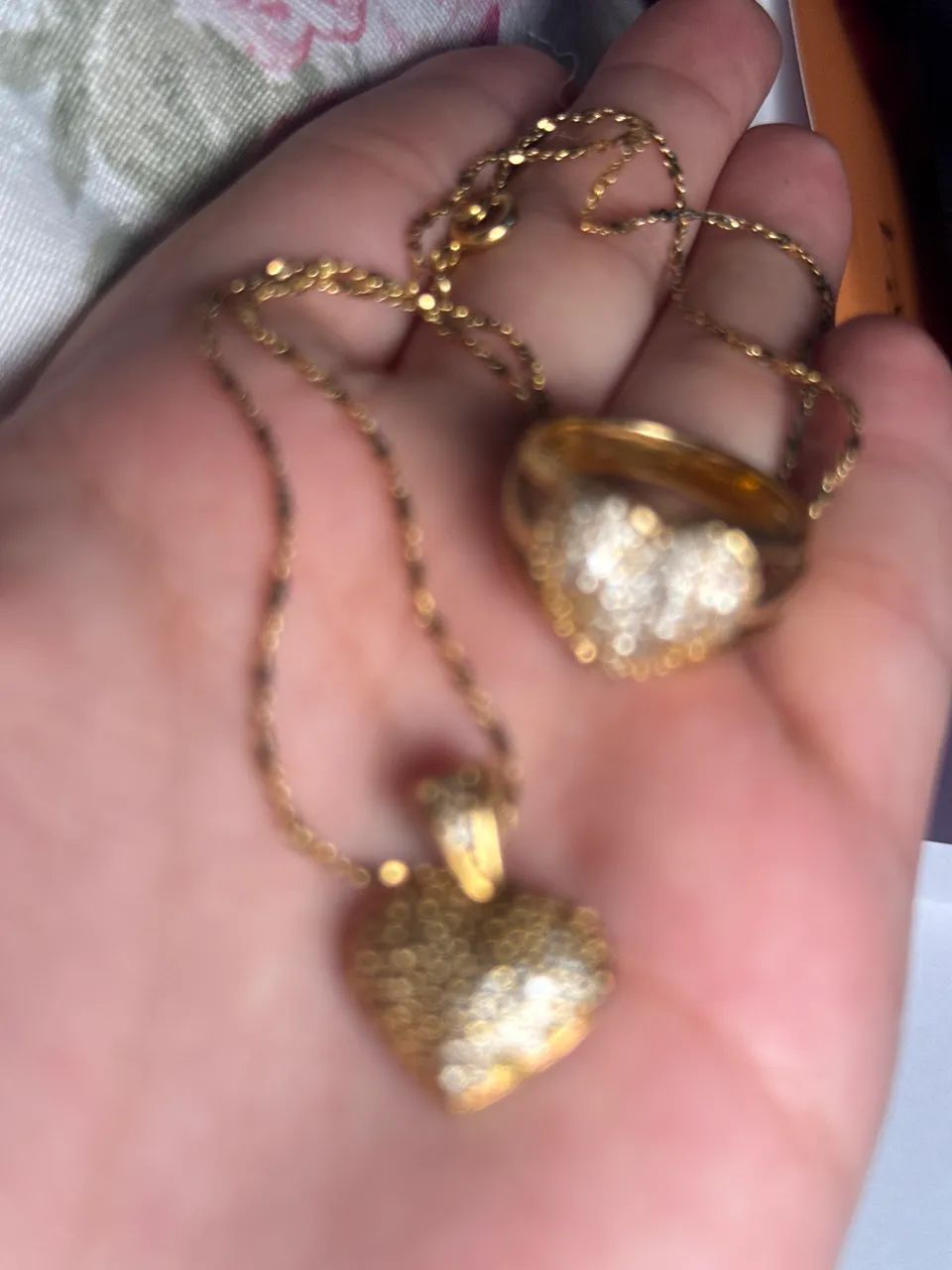 Conjunto Anel + Colar e pingente Romannel 18k - Foto 5