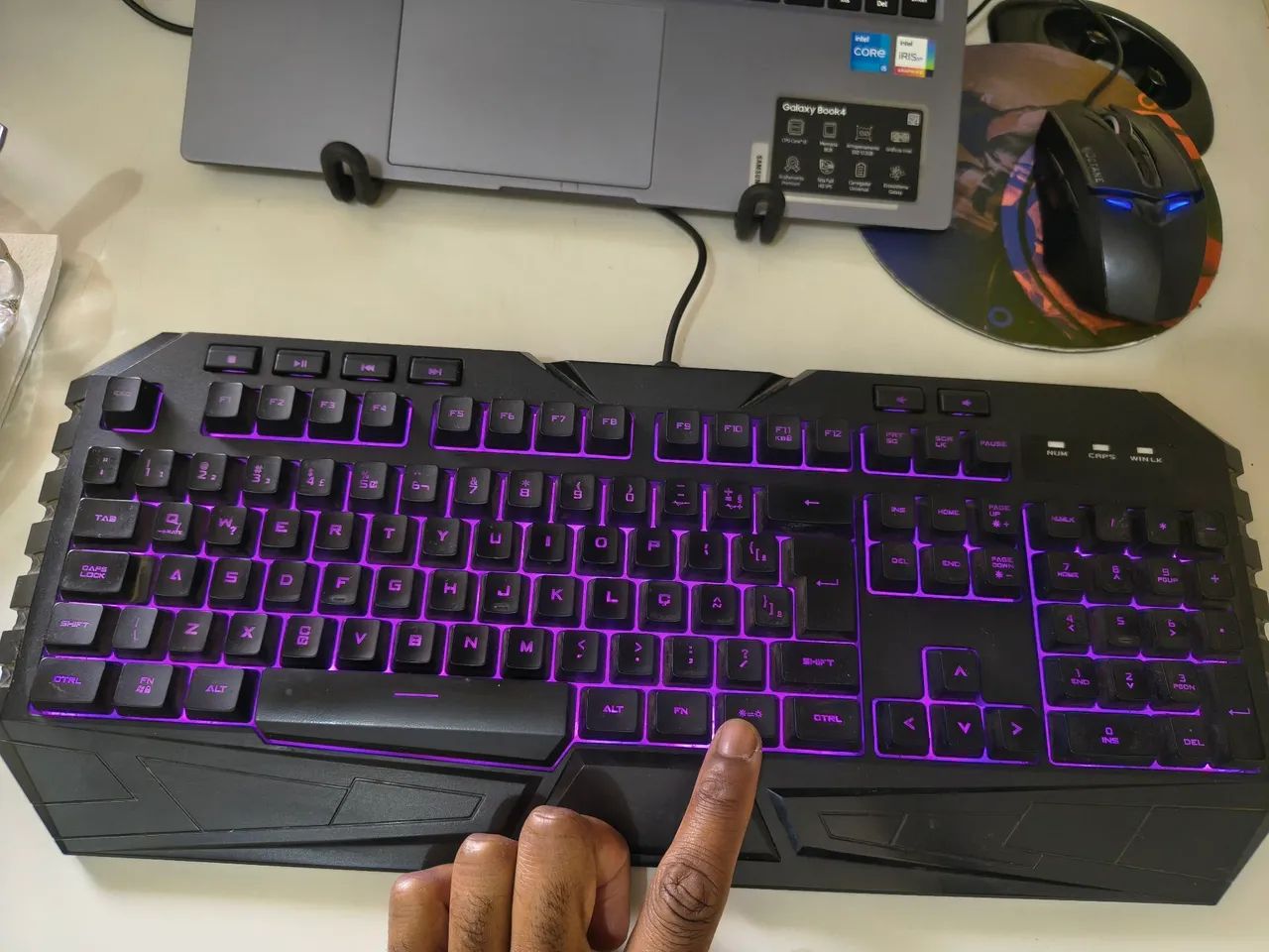 Kit Gamer Teclado e Mouse iluminados + Brinde - Foto 5