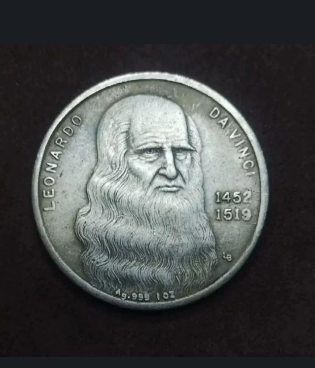 Moeda ou medalha de Leonardo da Vince e naja desnuda?? - Foto 2
