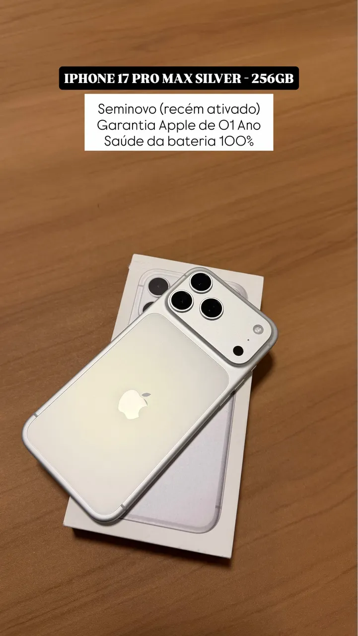IPHONE 17 PRO 256GB - SILVER - Celulares e Smartphones - Vila