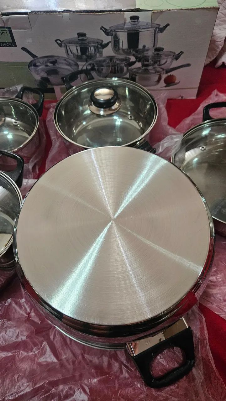 Conjunto de Panelas de Inox - Foto 4