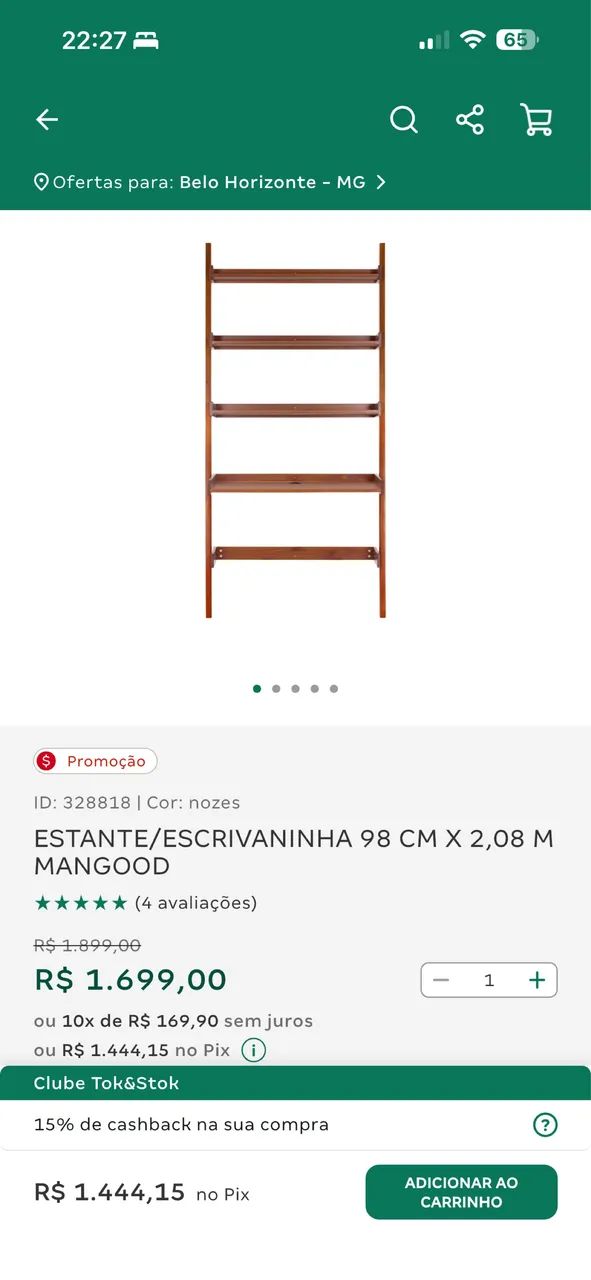 Escrivaninha Tok&Stok - Foto 2